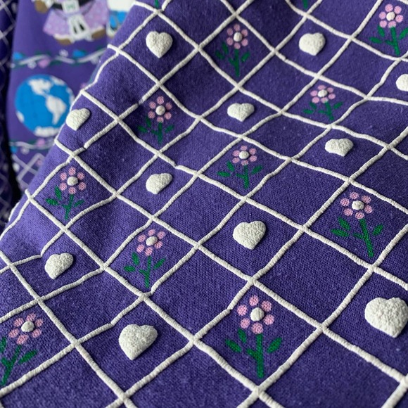 SPUMONI By Franko Vintage 80's Teddy Bears Around the World Crew Neck Sweatshirt - Picture 4 of 7